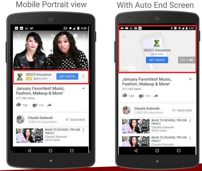 Campanhas do truview no youtube