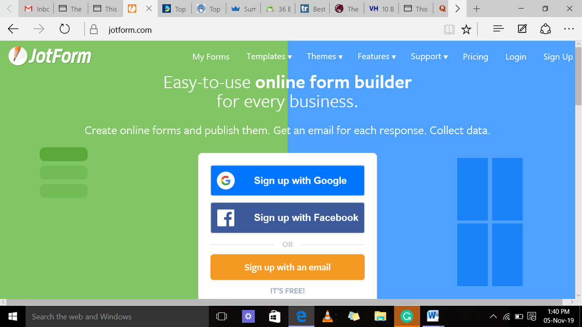 Como o jotform funciona
