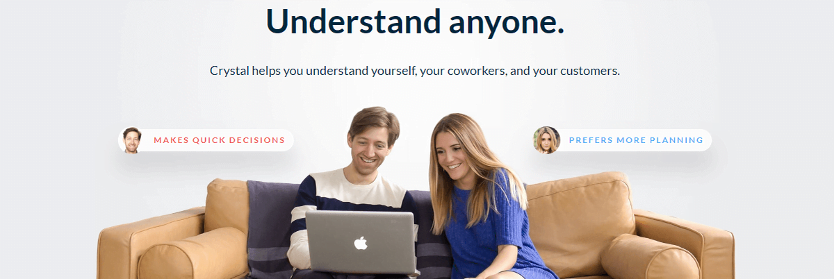Crystal é a maior plataforma de avaliação de personalidade do mundo
