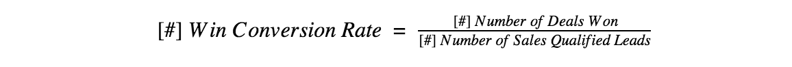 Para calcular a taxa de conversão sql para win