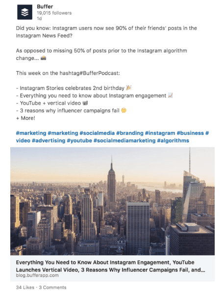 Também recomendo que você use hashtags relevantes